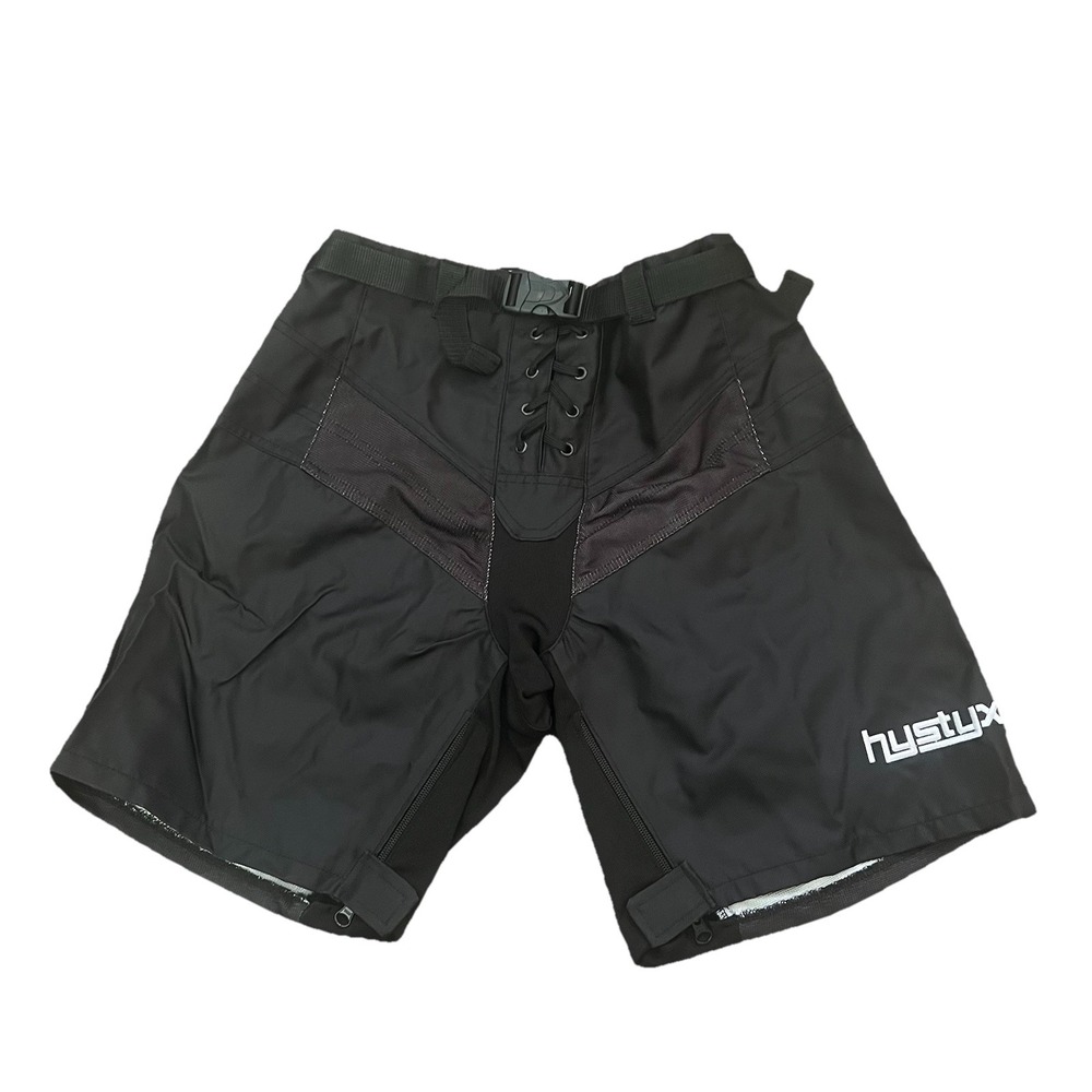 Hystyx‎ Pant Cover Shell Youth Teen Boys Black Hockey Shorts Large